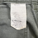 Carhartt B11 MOS Pant Mens 32x30 Green Loose Fit Washed Duck Workwear Dungaree
