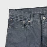 Levi's 511 Jeans Mens 33x32 Gray Slim Fit Dark Wash Stretch Mid Rise Denim Pants