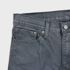 Levi's 511 Jeans Mens 33x32 Gray Slim Fit Dark Wash Stretch Mid Rise Denim Pants