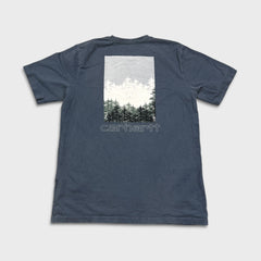 Carhartt T Shirt Mens XL Gray Relaxed Fit Workwear Forest Graphic Pocket Tee