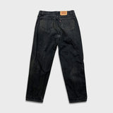 Vintage Levi's 550 Jeans Mens 34x30 Black USA Relaxed Fit Tapered Leg 90s Denim Pants