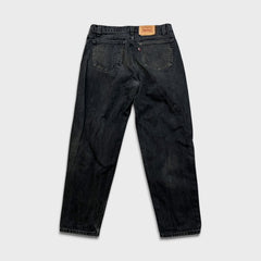 Vintage Levi's 550 Jeans Mens 34x30 Black USA Relaxed Fit Tapered Leg 90s Denim Pants
