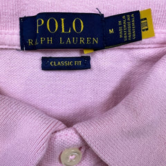 Polo Ralph Lauren Shirt Mens Medium Pink Pony Cotton Casual Preppy Short Sleeve