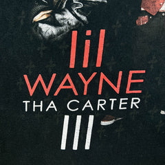Vintage 2008 Lil Wayne Tha Carter III T Shirt Mens Small Black Album Promo Rap Tee