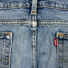 Levi's 510 Skinny Jeans Mens 34x30 Blue Light Wash Stretch Mid Rise Tapered Leg