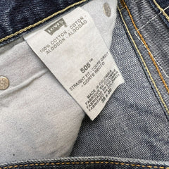 Vintage Y2K Levi's 505 Jeans Mens 36x30 Blue Regular Fit Straight Leg Dark Wash Denim Pants