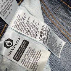 Levi's 502 Jeans Mens 32x28 Blue Regular Taper Fit Dark Wash Stretch Denim Pants