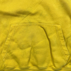 Nike Sportswear Hoodie Mens Medium Yellow Swoosh Pullover Hooded Sweater