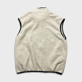 Vintage Y2K Champion Vest Mens Large Beige C Logo Outdoor Full Zip Fleece Jacket