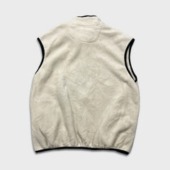 Vintage Y2K Champion Vest Mens Large Beige C Logo Outdoor Full Zip Fleece Jacket