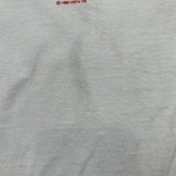 Vintage 1996 UEFA Euro Bulgaria T Shirt Mens Medium White Collar Print Soccer Tee