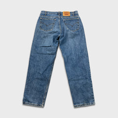 Vintage 90s Levi's 550 Jeans Mens 34x30 Blue Relaxed Fit Tapered Leg Denim Pants