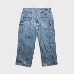 Carhartt B13 STW Jeans Mens 40x28 Blue Original Dungaree Fit Workwear Loose Baggy Pants