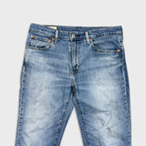 Levi's 511 Jeans Mens 33x32 Blue Slim Fit Mid Rise Light Wash Faded Denim Pants