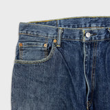 Levi's 550 Jeans Mens 36x32 Blue Relaxed Fit Straight Leg Medium Wash Baggy Denim Pants