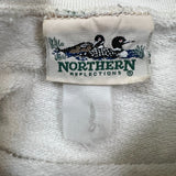 Vintage 90s Northern Reflections Sweatshirt Mens Large White Nature Pullover