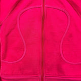 Lululemon Scuba Hoodie Womens Size 8 Pink Full Zip Sports Hooded Sweater