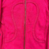 Lululemon Scuba Hoodie Womens Size 6 Pink Full Zip Sports Hooded Sweater