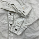 Vintage 90s Levi's Denim Shirt Mens Medium White Red Tab Light Wash Button Up