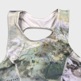 Lululemon lab Luxtreme and Mesh Tank Top Womens Size 6 Green Shelf Bra Athletic