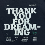 Mr. Saturday x Lotto Max T Shirt Mens XL Black Thank You For Dreaming Graphic Tee