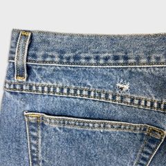 Vintage 90s Guess USA Jeans Mens 36x29 Blue Taper Leg Baggy Light Wash Denim Pants