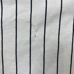 Vintage Y2K FUBU T Shirt Mens Large White Striped Spell Out Short Sleeve Tee