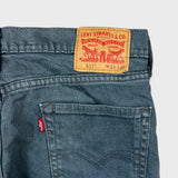 Levi's 511 Jeans Mens 34x30 Gray Slim Fit Straight Leg Stretch Mid Rise Denim Pants