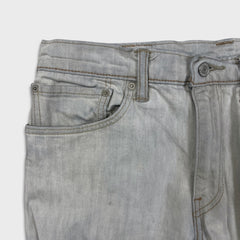 Levi's 511 Jeans Mens 34x32 Gray Slim Fit Straight Leg Stretch Stone Wash Denim Pants