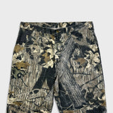 Wrangler RealTree Camo Jeans Mens 36x32 Green Relaxed Double Knee Hunting Pants
