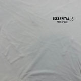 Fear of God Essentials T Shirt Mens Small White Spellout Boxy Tee