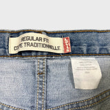 Vintage Y2K Levi's 505 Jeans Mens 36x30 Blue Regular Fit Straight Leg Light Wash Faded Pants