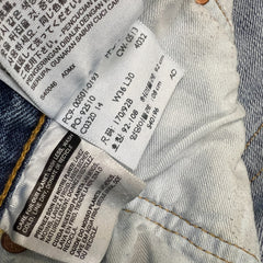 Levi's 501 Jeans Mens 36x30 Blue Original Fit Straight Leg Medium Wash Denim Pants