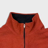 Vintage 90s Patagonia 1/4 Zip Vest Mens XL Orange USA Outdoor Fleece Jacket