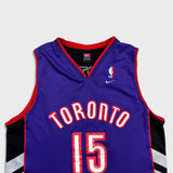 Vintage 90s Nike Vince Carter Toronto Raptors Jersey Mens XL Purple Stitched NBA