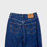 Levi's Mom Jean Womens 25x28 Blue Medium Wash High Rise Taper Leg Denim Pants