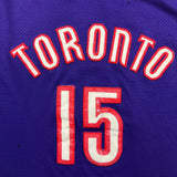 Vintage 90s Nike Vince Carter Toronto Raptors Jersey Mens XL Purple Stitched NBA