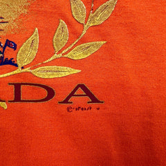 Vintage 90s Niagara Falls Canada T Shirt Mens Medium Orange Graphic Tee