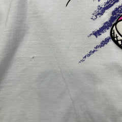 Vintage 90s Mickey Mouse T Shirt Mens Medium White Double Sided Disney Graphic Tee