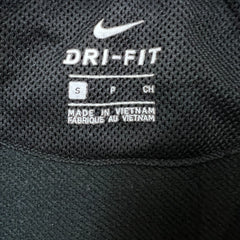 Nike Sportswear Sweatshirt Mens Small Black Big Swoosh Dri Fit Pullover Crewneck