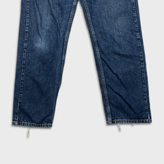 Vintage Y2K Levi's 505 Jeans Mens 36x30 Blue Regular Fit Straight Leg Dark Wash Denim Pants