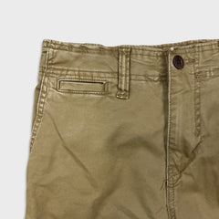American Eagle Pants Mens 28x27 Beige Flex Slim Faded Taper Leg Trousers Cargo