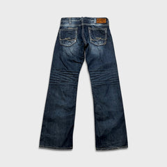 Silver Jeans Co. Zac Mens 33x34 Blue Relaxed Fit Straight Leg Dark Wash Denim Pants