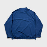 Adidas Light Jacket Mens XL Blue Essentials 3 Stripes 1/4 Zip Windbreaker Bomber