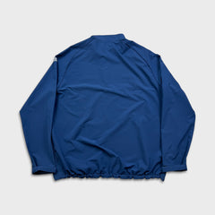 Adidas Light Jacket Mens XL Blue Essentials 3 Stripes 1/4 Zip Windbreaker Bomber