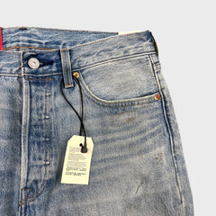 Levis 501 Jeans Mens 32x32 Blue 150th Anniversary Sashiko Boro Patchwork Distressed Denim Pants