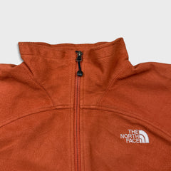 The North Face Fleece Mens Medium Orange Windwall Full Zip Jacket