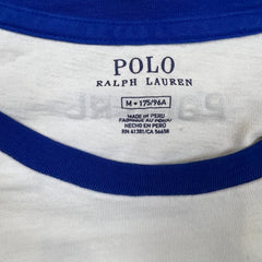 Polo Ralph Lauren Russia T Shirt Mens Medium White RUS Crest Patch Tee