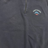 Vintage Y2K Tommy Bahama Sweatshirt Mens Large Gray 1/4 Zip Relaxed Pullover