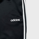 Adidas Track Pants Mens Medium Black Essentials 3 Stripe Training Athletic Jogger